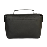 Elegant Black Rexine Quilted Stitch Handbag for Women