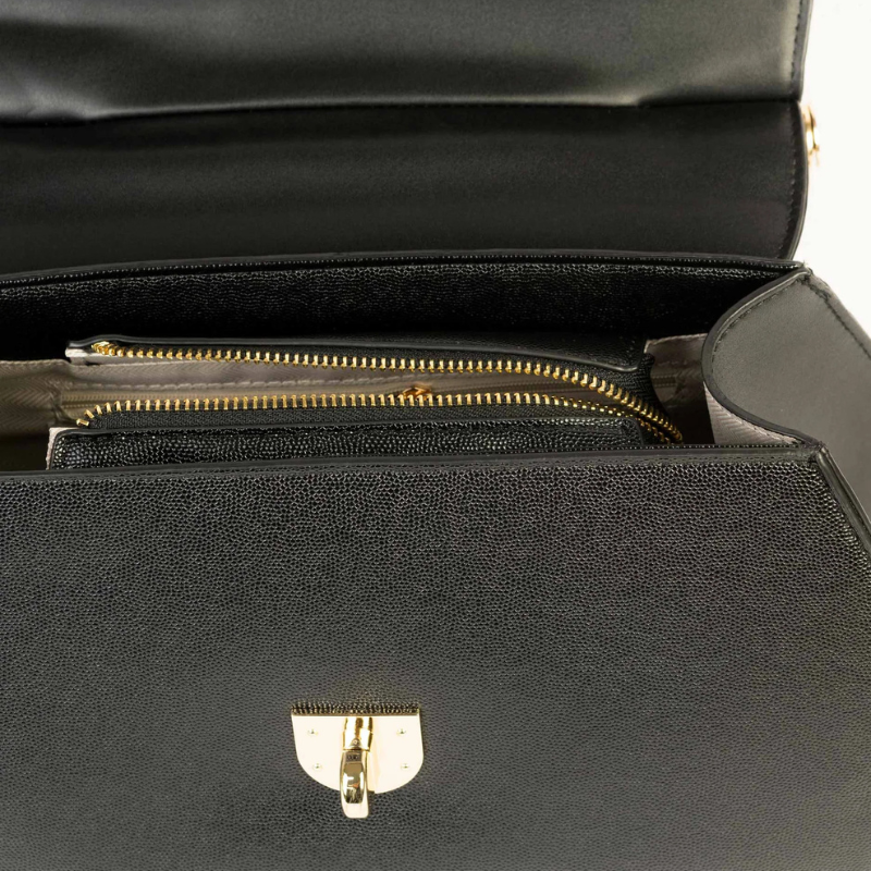 Stylish Black Rexine handbag for Women