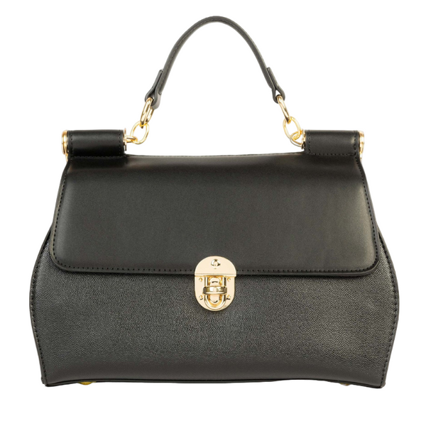 Stylish Black Rexine handbag for Women