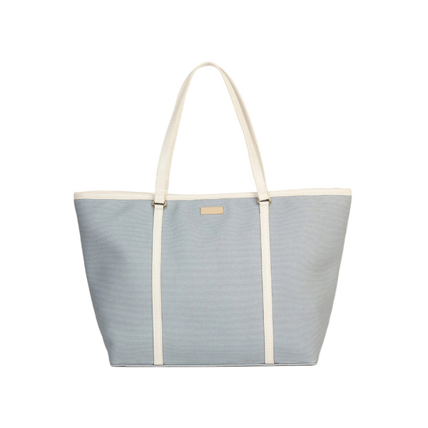 Stylish Grey Rexine Canvas Tote Bag for Women