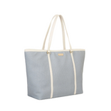 Stylish Grey Rexine Canvas Tote Bag for Women