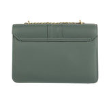 Elegant Dark Green Synthetic Leather Handbag for Women