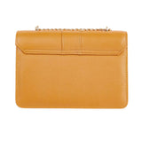Elegant Orange Synthetic Leather Handbag for Women
